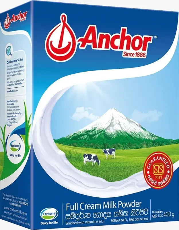 Anchor Cream Milk Powder 400g - Premium Halal Food Product