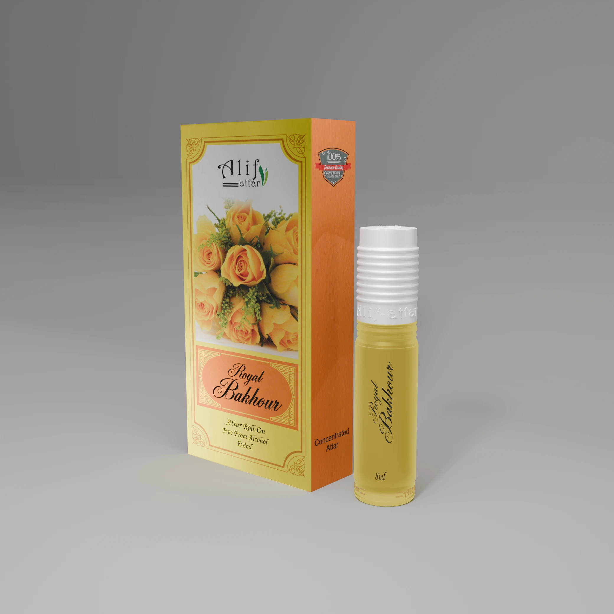 Royal Bakhour Attar 8ml – Premium Natural Perfume Oil - Premium Halal Food Product