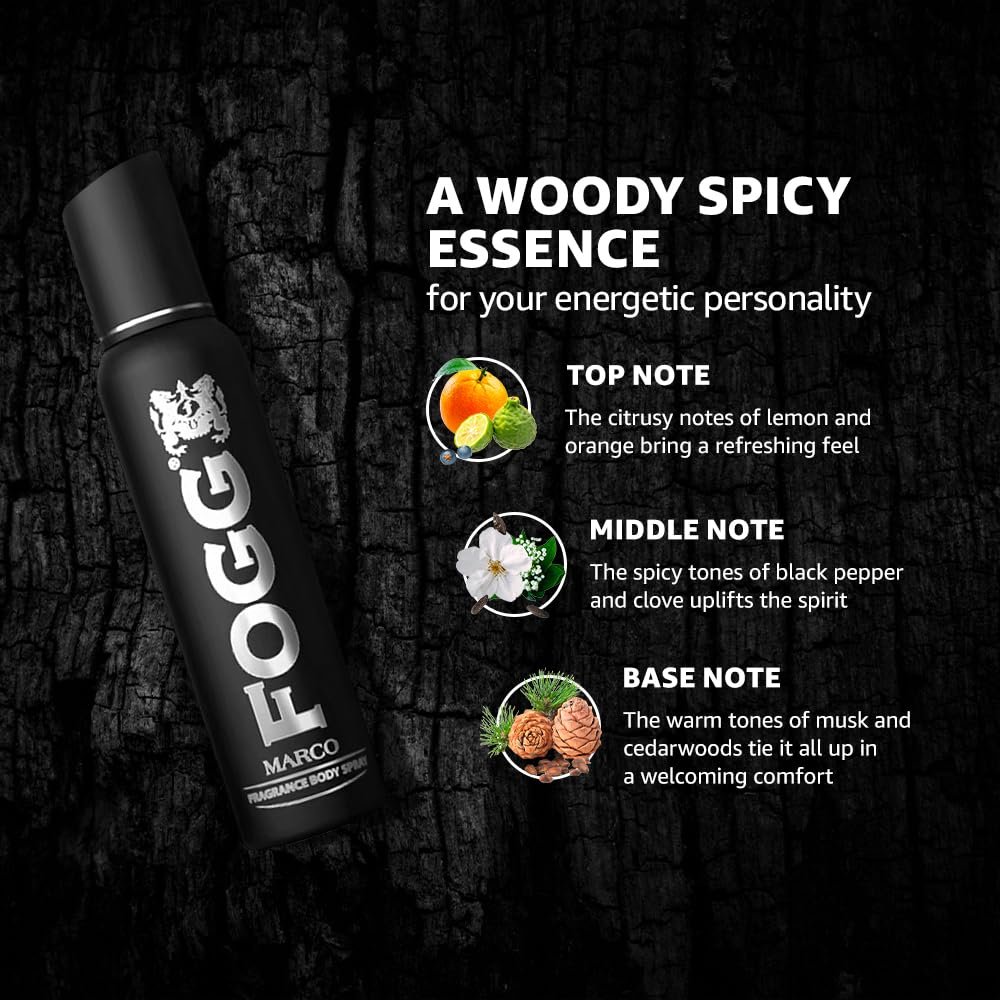 Fogg Marco Body Spray 120ml   フォッグ マルコ ボディスプレー 120ml - Premium Halal Food Product