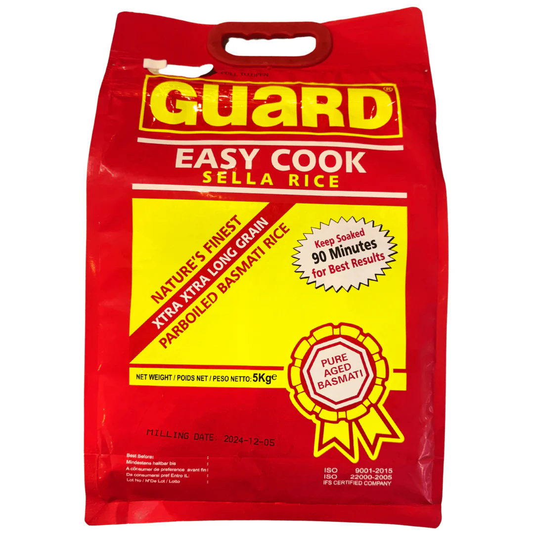 GUARD イージークックセラライス 5kg|ふっくら炊ける簡単調理パーボイルド米 - Premium Halal Food Product