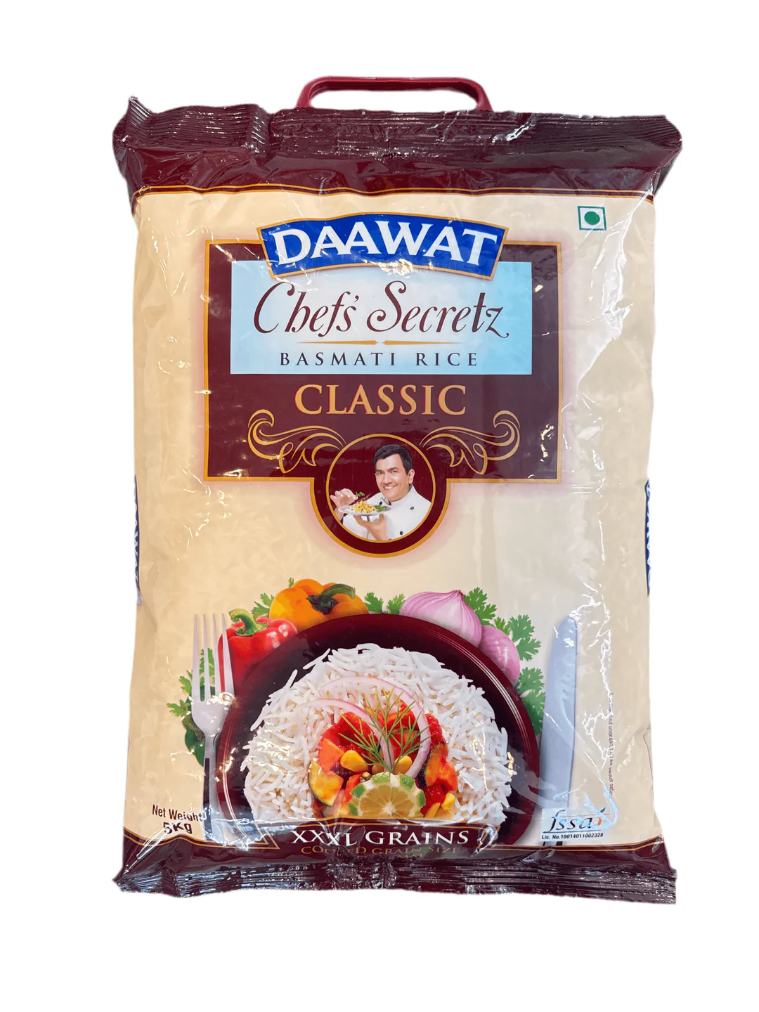 DAAWAT シェフズシークレットバスマティライス 5kg|プロ仕様・超長粒インド産ライス - Premium Halal Food Product