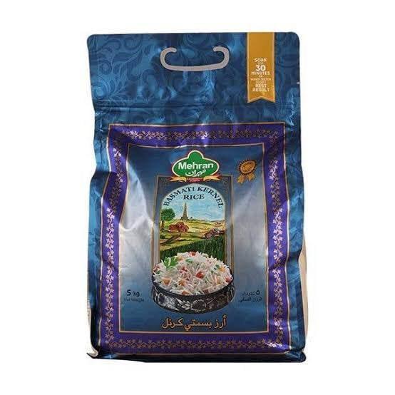 MEHRAN Basmati Kernel Rice 5kg – Premium Long Grain Fragrant Rice | メヘラン バスマティカーネルライス 5kg - Premium Halal Food Product