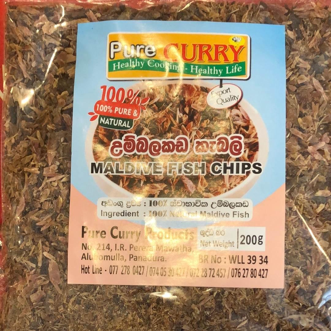 Maldive Fish Chips 200g – Dried Tuna Flakes for Curry & Sambol|モルディブフィッシュチップス カレー・サンボル用干しツナ - Premium Halal Food Product