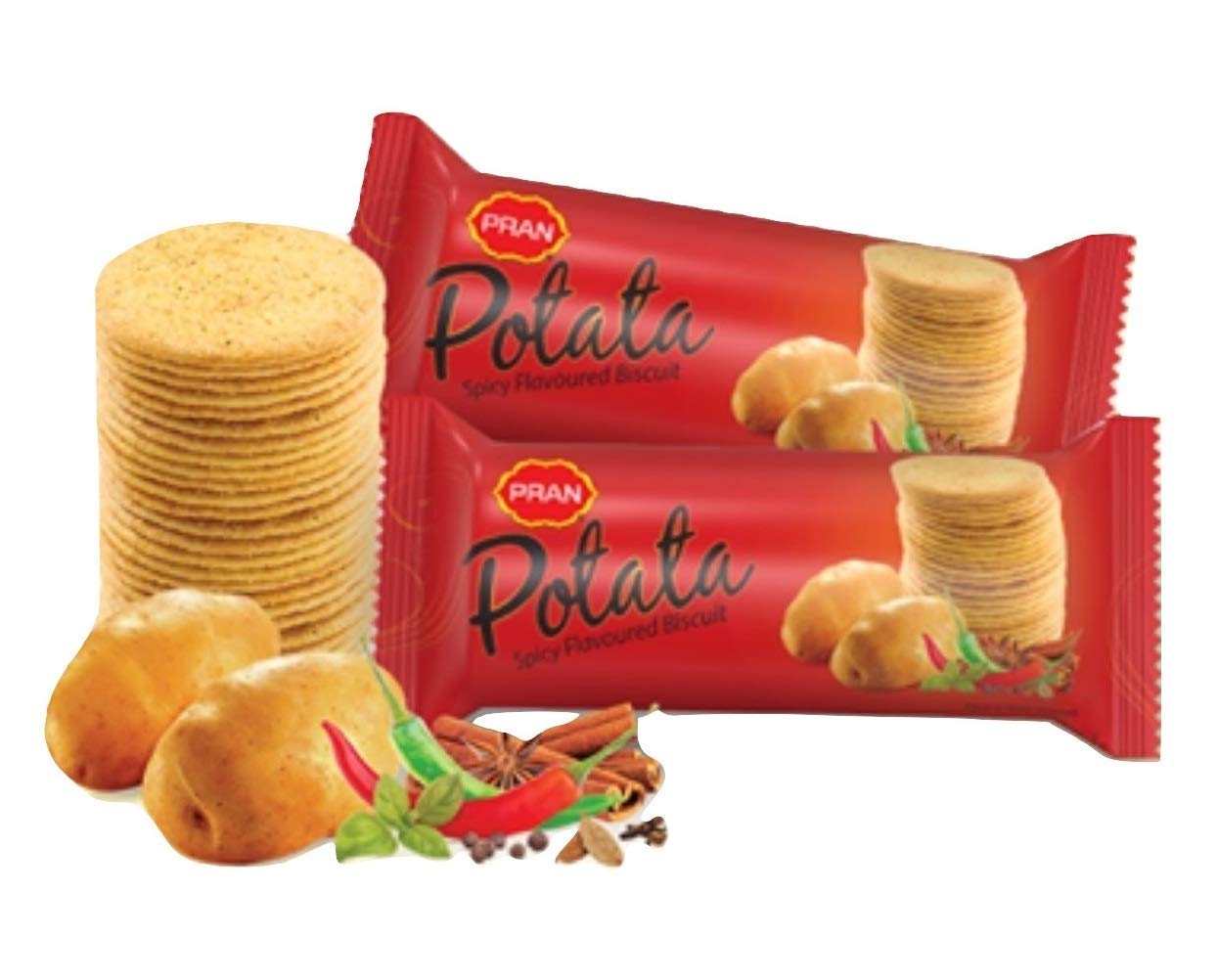 PRAN Potata Spicy Biscuit | プラン ポタタ スパイシービスケット - Premium Halal Food Product