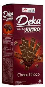 Deka Wafer Roll Jumbo Choco Choco 140g – デカ ワッフルロール ジャンボ - Premium Halal Food Product