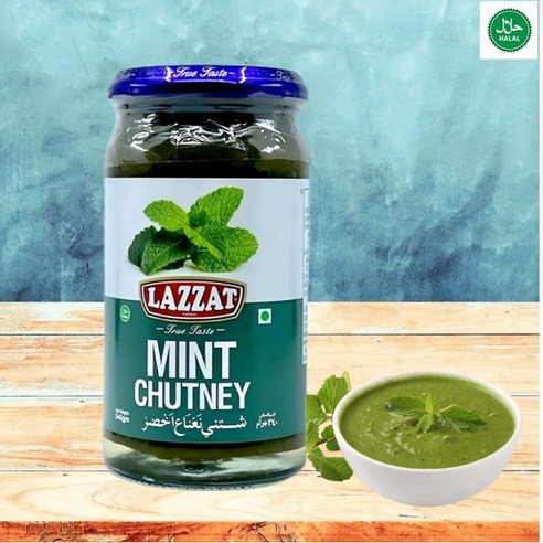 Halal Lazzat Mint Chutney ハラール ラザット ミントチャツネ | 南アジア食材 日本 - Premium Halal Food Product