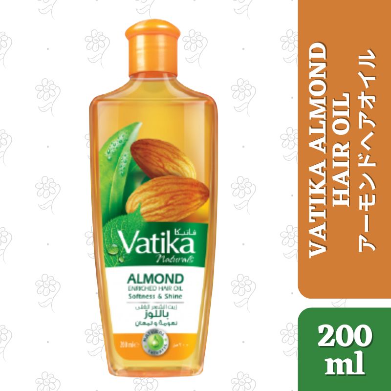 Vatika Almond Hair Oil 200ml – Nourishing & Strengthening | ヴァティカ アーモンドヘアオイル 200ml – 髪を強く健康に - Premium Halal Food Product