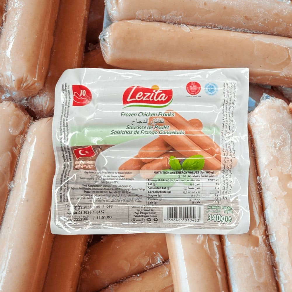 Chicken Franks Sausage 340g Lezita チキンフランクソーセージ 340g | 南アジア食材 日本 - Premium Halal Food Product
