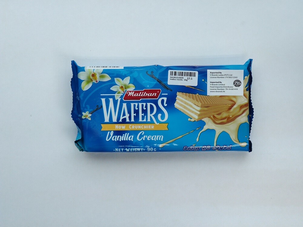 Maliban Vanilla Wafers – Crispy & Delicious Snack - Premium Halal Food Product
