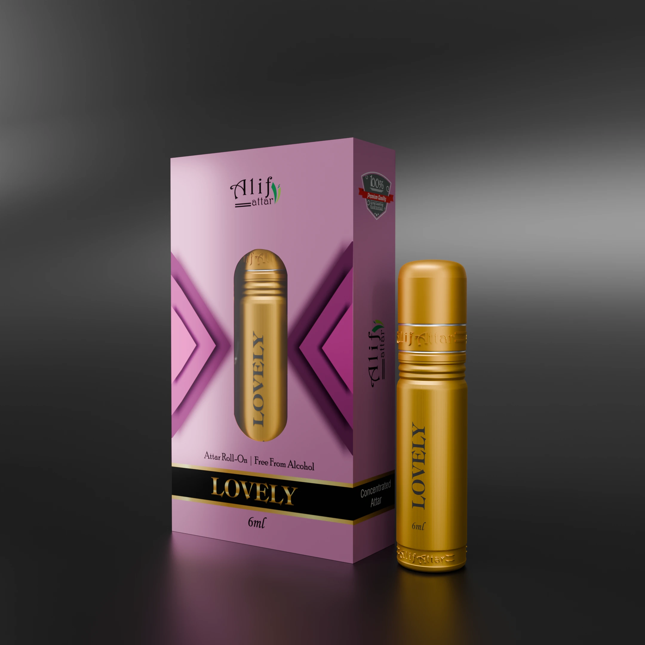 Lovely Attar 6ml – Premium Natural Perfume Oil - Premium Halal Food Product