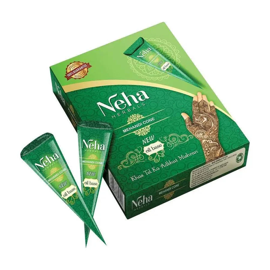 Cone Mehendi – Natural Henna for Hair & Body Art - Premium Halal Food Product