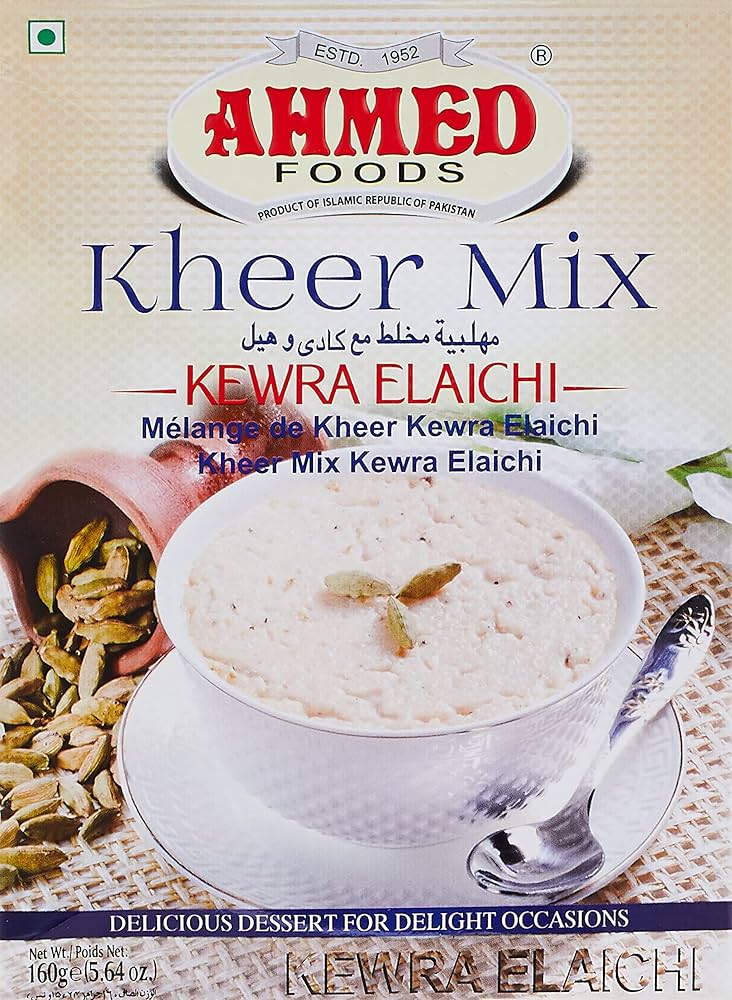 Ahmed Kheer Mix Kewra Elaichi 160gm   アーメド キーア ミックス ケウラ エライチ 160gm - Premium Halal Food Product