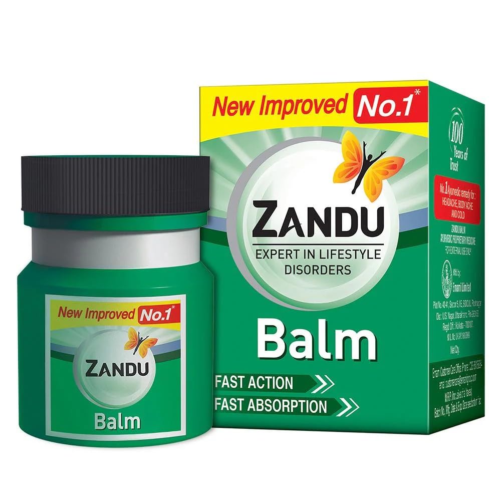 Zandu Balm 8ml – Pain Relief Balm for Headache & Body Ache - Premium Halal Food Product